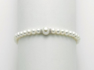 Bracciale Miluna Perle Oro Bianco e Diamanti - PBR3073V