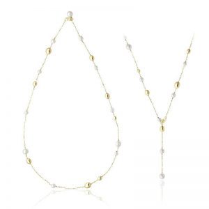 Collana In Oro Giallo con Perle e Diamanti Chimento Linea Armillas Acqua Pearl - 1G01461PP1