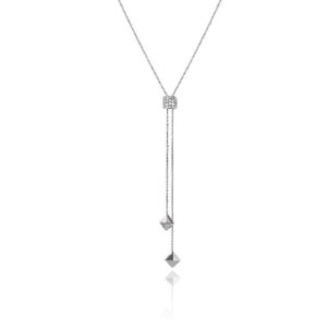 Collana in Oro Bianco e Diamanti Chimento Linea Armillas Pyramis - 1G11453BB5750