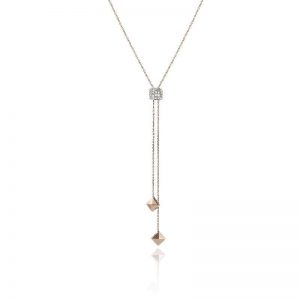 Collana in Oro Rosa e Diamanti Chimento Linea Armillas Pyramis - 1G11453BB6750